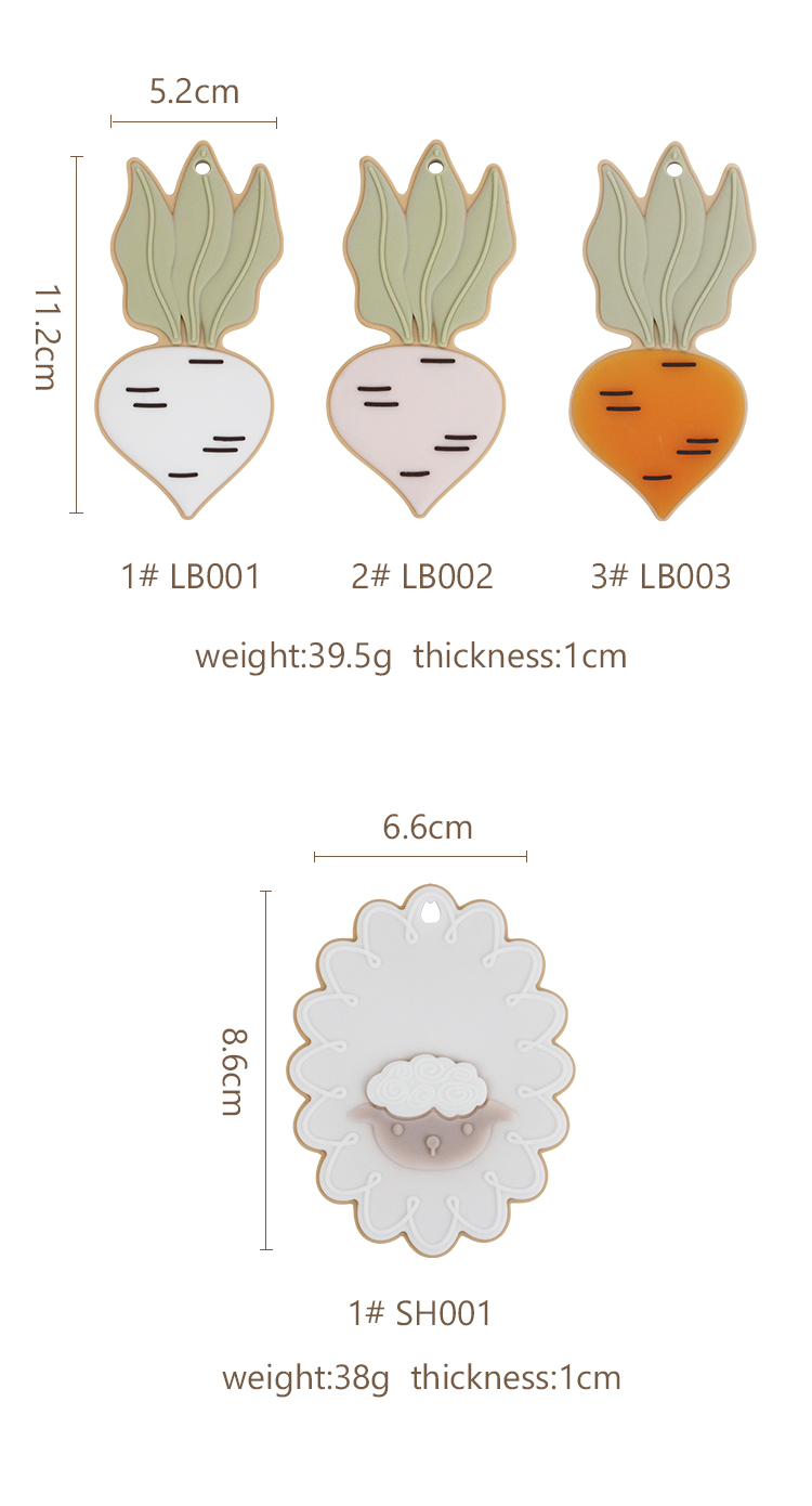 Sheep Bunny Personalised Silicone Teether BPA Free For Newborn Baby