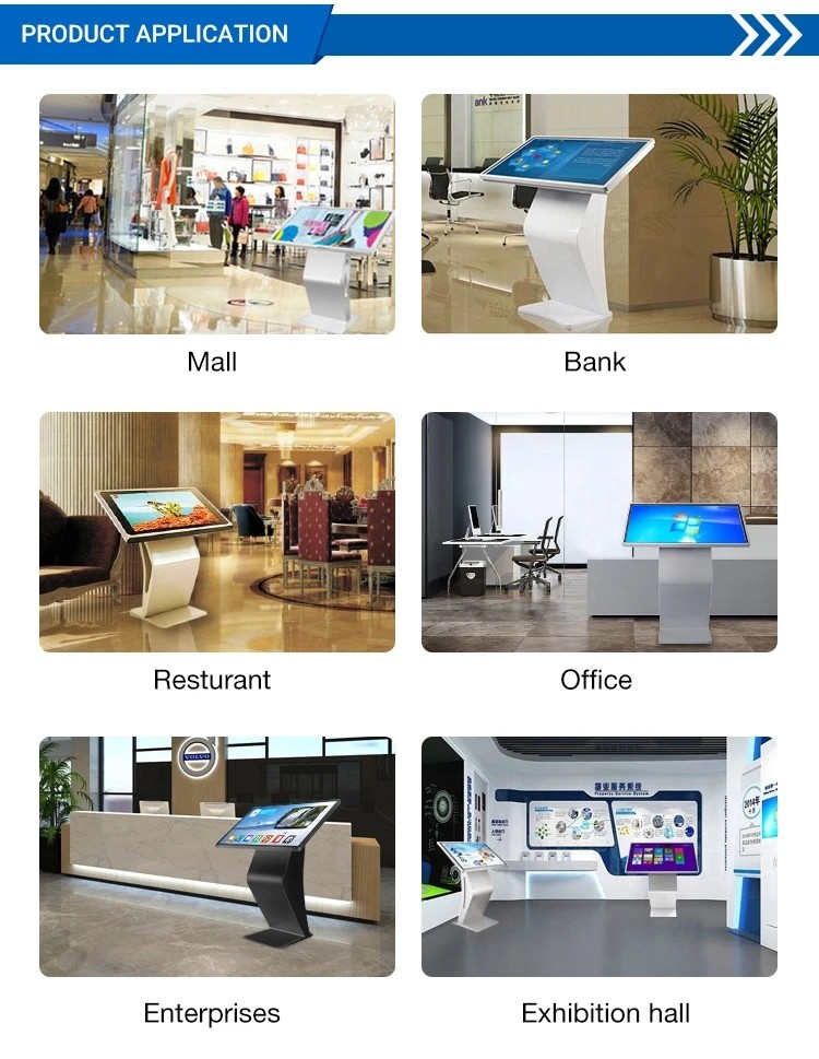Exhibition Hall Self Service Touch Screen Kiosks 21.5 32 43 55'' Android Windows
