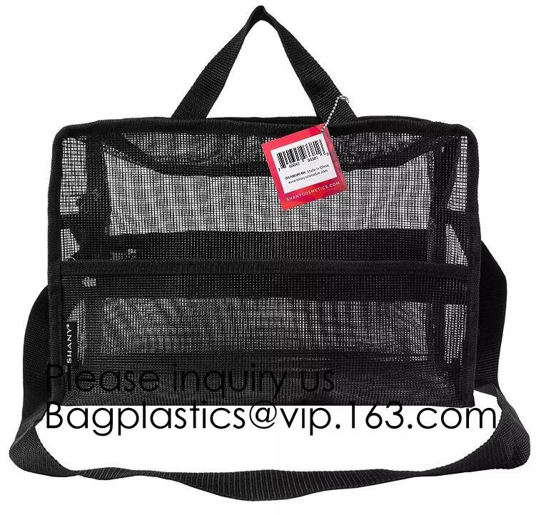 Nylon Mesh Net Cosmetic Bag, Mesh Make Up Bag,Eco -friendly material cosmetic mesh bag ,PVC mesh bag for sales in USA