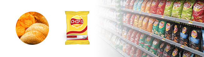 720mm 45bpm Vertical Form Fill Seal Packaging Machine For Chips