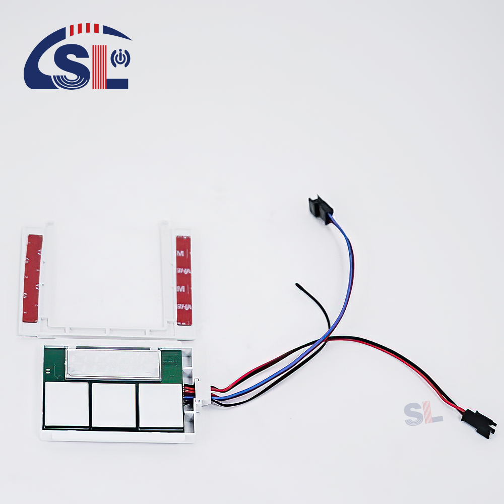 Customized DC12V SL Split Tripple Button Tripple Color Touch Sensor Switch Radar Time Temperature Display Screen with bracket Smart Mirrors