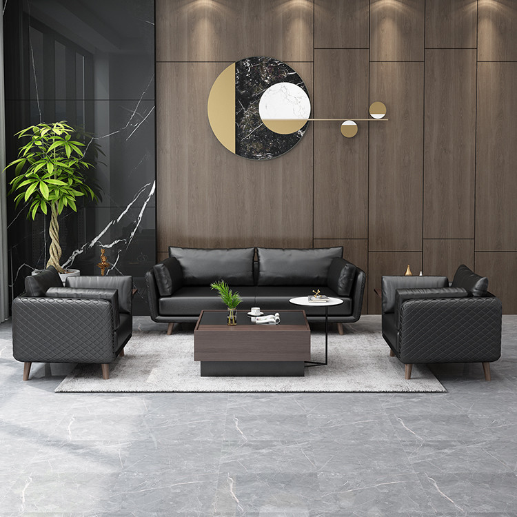 Nordic Modern Office Sofa Convertible Extendable Modular Lambswool Material