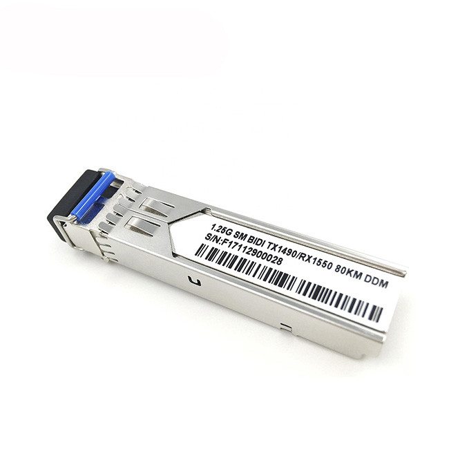 Single mode BIDI SFP 1.25G 80km Tx1490nm/Rx1550nm LC connector Cisco/Juniper Compatible