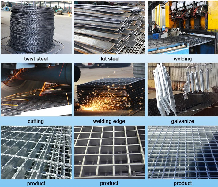 5mm Hot Dipped Galvanized Steel Grating Welded Drainage Steel Grating