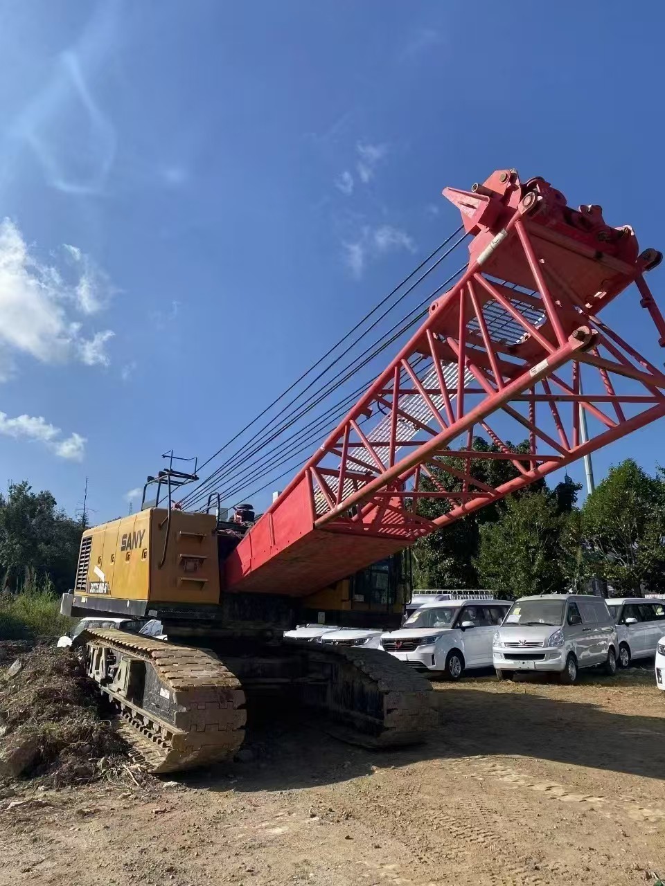 2022 Model Multifunctional Used Crawler Cranes With WP10 Engine Sany SCC750HD-6