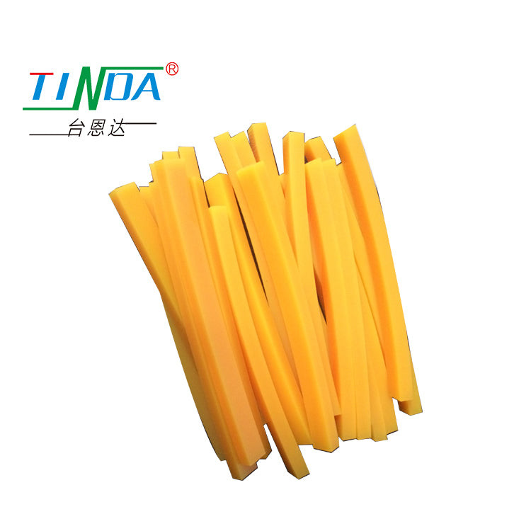 Customizable Yellow Screen Printing Squeegee Rubber Roll 60-90 Shore A Hardness