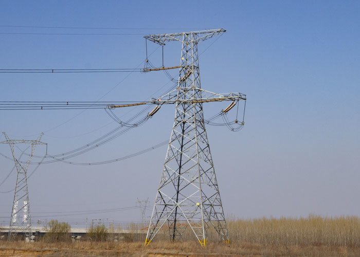 S355JR/S235JR Angle Steel Lattice Tower Galvanized Electric Transmission Power Tower