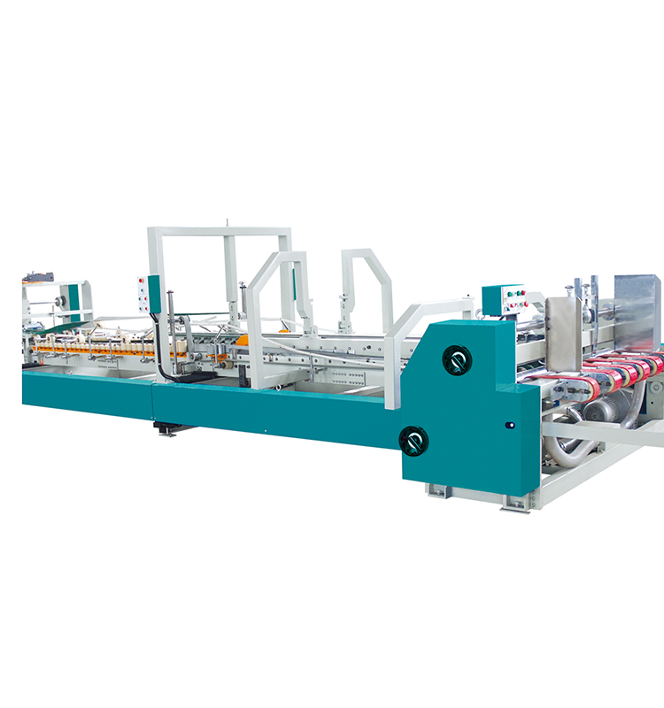 Automatic Carton Folder Gluer machine , Corrugated Box Gluing Machine
