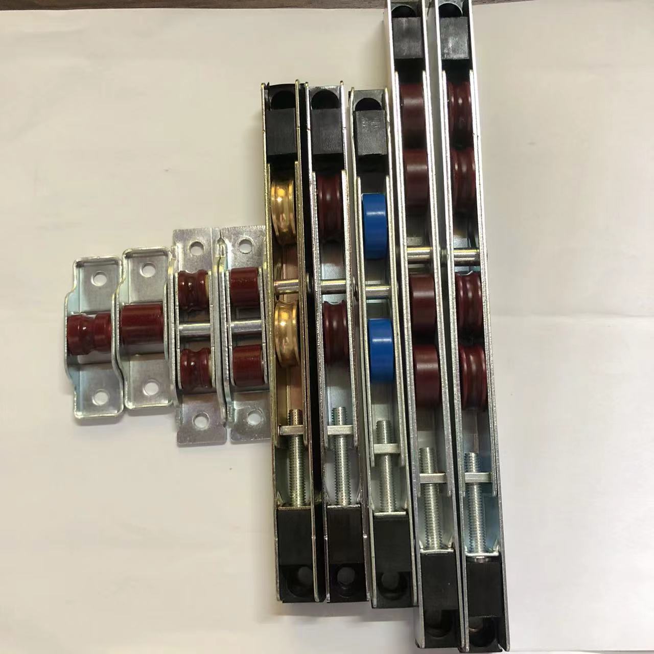 32-55mm Width Zinc Coated Aluminium Alloy Sliding Door Roller Nylon Wheel Door Bearing