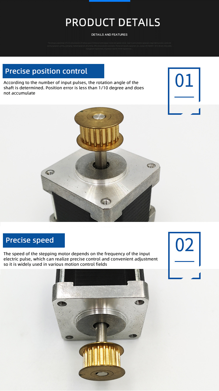 Faradyi Custom Factory Price Closed Loop Stepper Motor High Torque 12V 24V 42 Series Brushless Stepper Motor