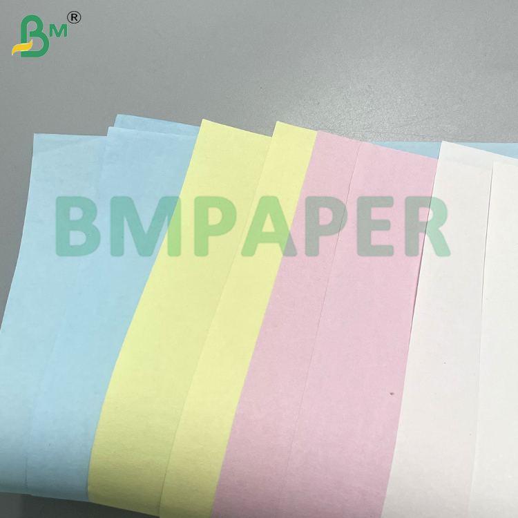 48g 80gsm White / Pink / Colorful NCR Carbonless Copy Paper Letter Size 8.5"x11" & 8.5"x14" for Waybill & Forms Black Image