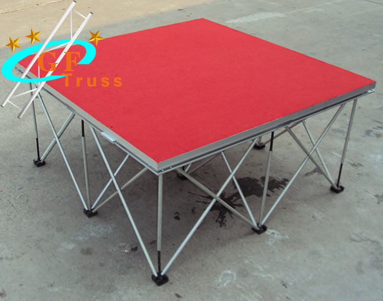 1.22M*2.44M Aluminum Stage Truss Mobile Round Stage Event Concert Use
