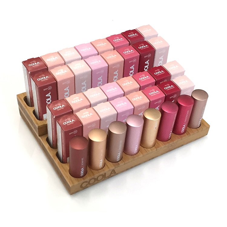Countertop Makeup Display Units Biodynamic Cosmetic Shop Display Stand