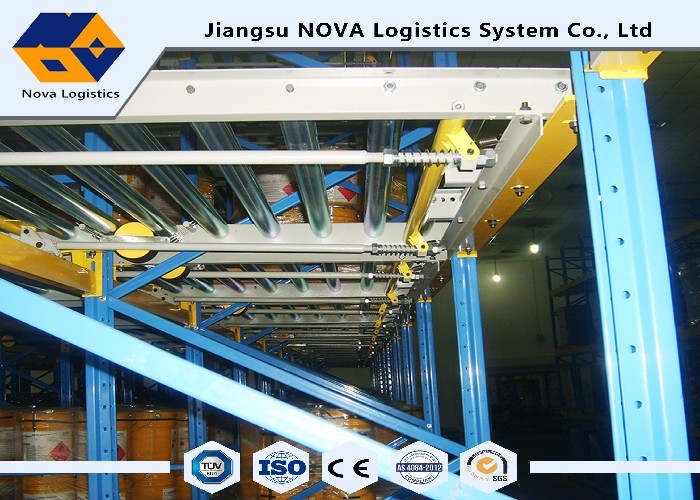 Metal Live Storage Gravity Pallet Racking Q235B With Roller / LIFO System