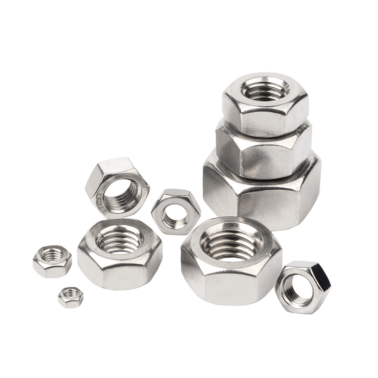 ISO Standard Stainless Steel 304 Hex Nuts M3 M4 M5 M6 M8 M10 for Customized Nuts