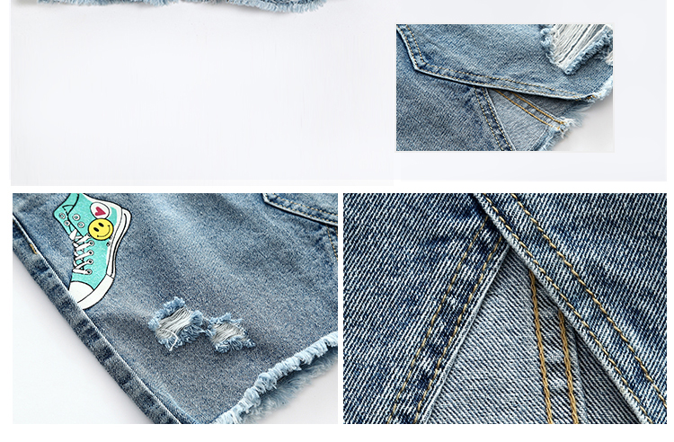 Casual Mini A Line Teen Girls Denim Skirts / Children's Jean Skirts Customized