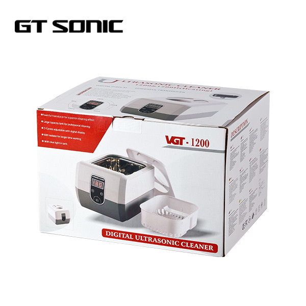 60W GT SONIC Ultrasonic Cleaner 1300ml 304 SS Tank For Dentures Aligner Braces