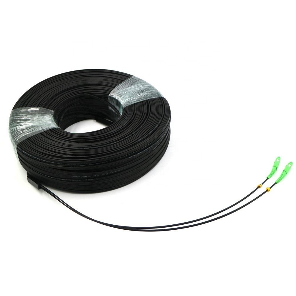 SC APC To SC APC G657A1 LSZH Sheath FTTH Flat Drop Patch Cord