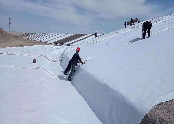 White Non Woven Geotextile Fabric