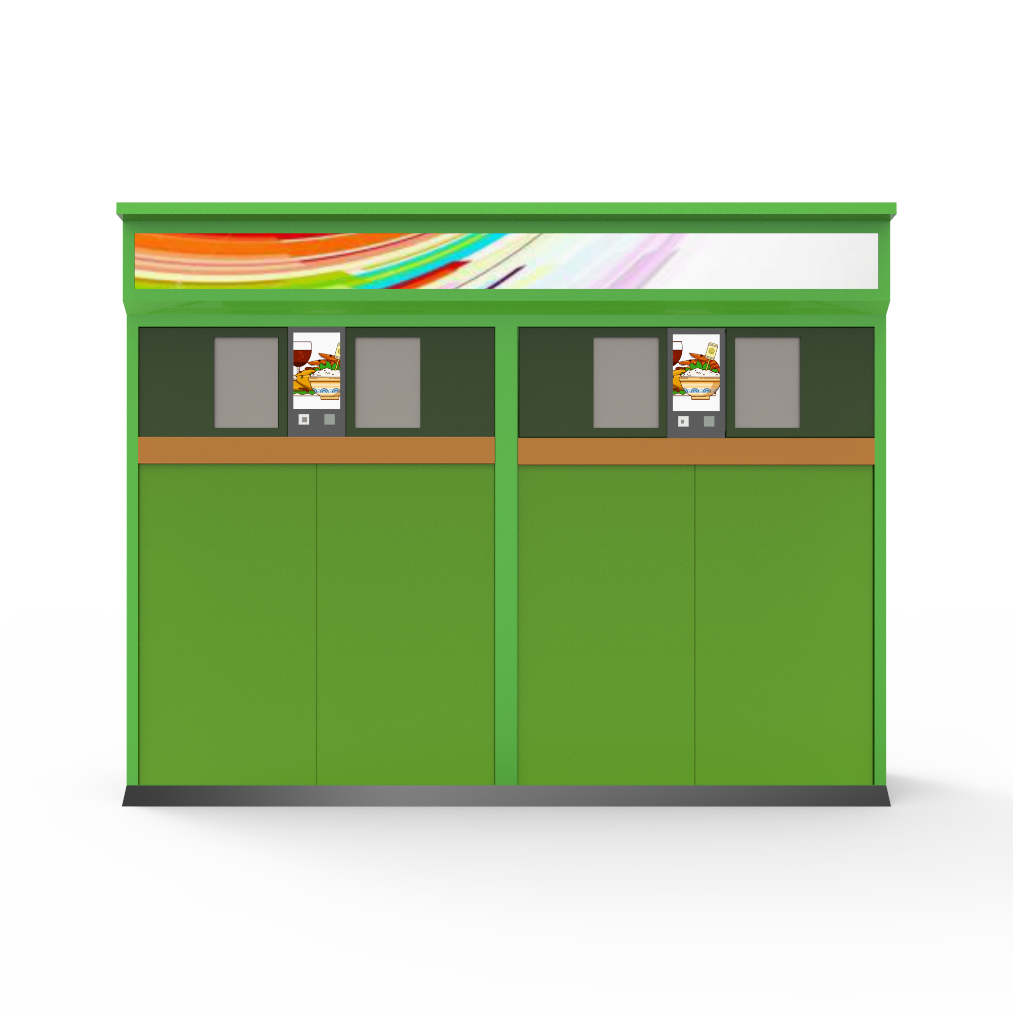 Multi Circle RVM 746 RVM Reverse Vending Machine Green Recycling Sraps