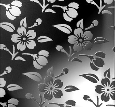 Etching Patterned Stainless Steel Sheet , Colored Stainless Steel Backsplash Panel