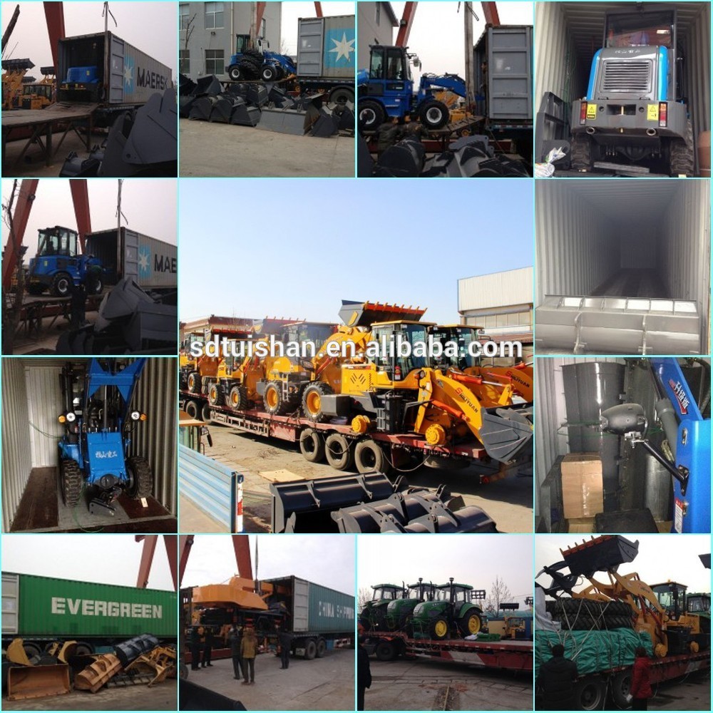 hot sale best machine from Qingzhou Tuishan front end wheel loader good for your farm and garden