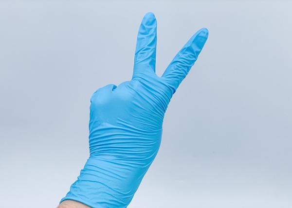 Hospital Disposable Examination Nitrile Gloves Medical Surgical Gloves / Free