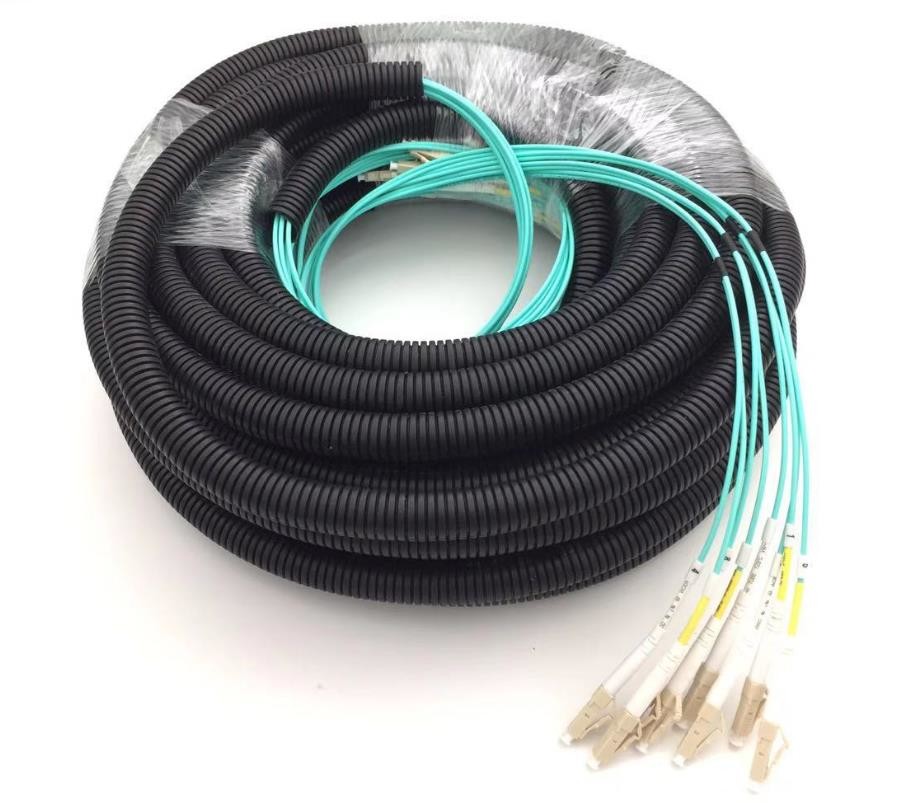 Pre Connectorized Multi Fiber Cables In Corrugated Tube Additional 4/8 Fiber