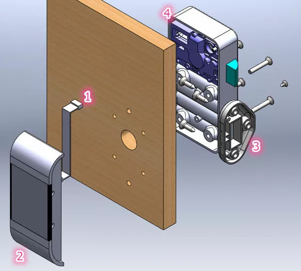 Automatic Password Digital Fingerprint Cabinet Locks