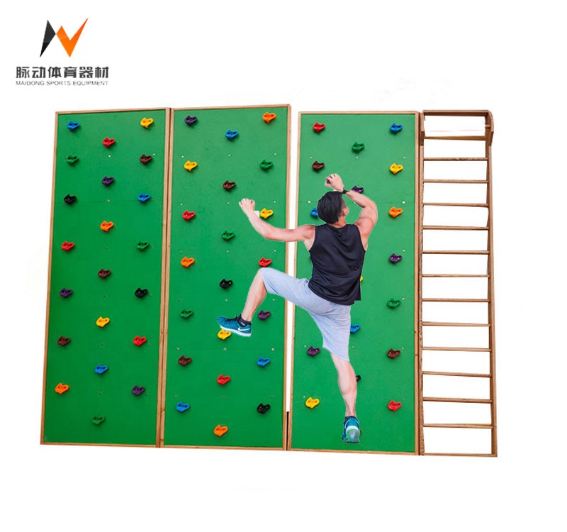 Fitness Equipment Wooden Tripod for Children's Parkour Training and Sensory Development