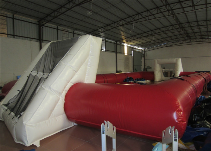 Commercial Adult Inflatable Soccer Field , Outdoor Inflatable Football Playground