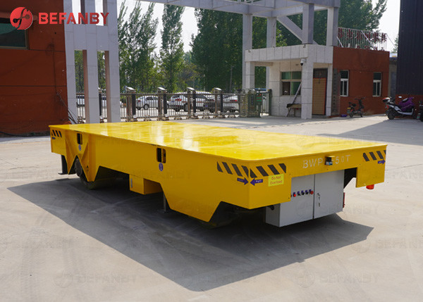 No Rail Electric Steerable 30 Ton Cart Platform