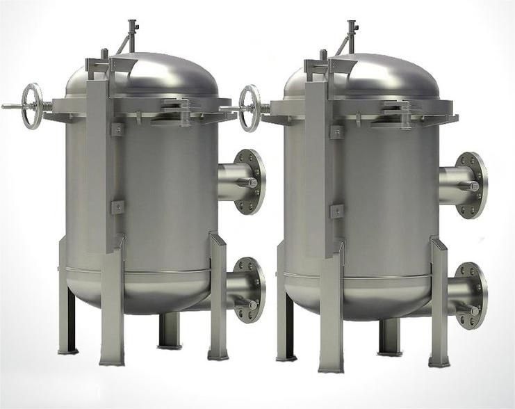 Chemical-Resistant Bag Filter Housing for Aggressive Fluids 100 Micron Filtration Home