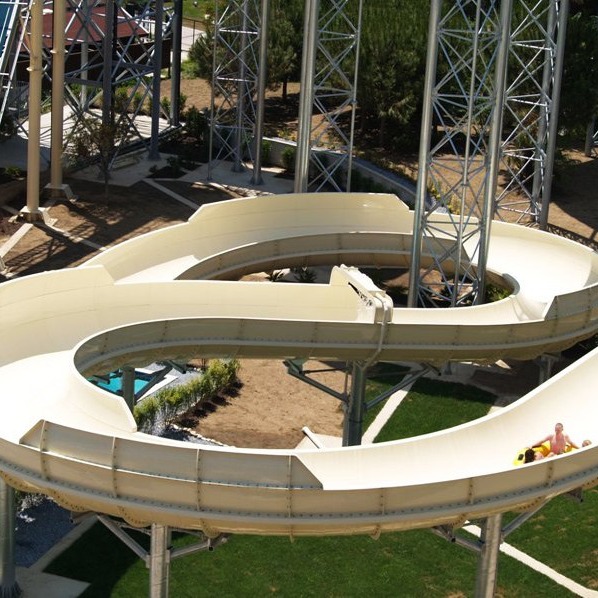 Colorful Aqua Park Equipment , Family Rafting Water Slide For Large Water Park
