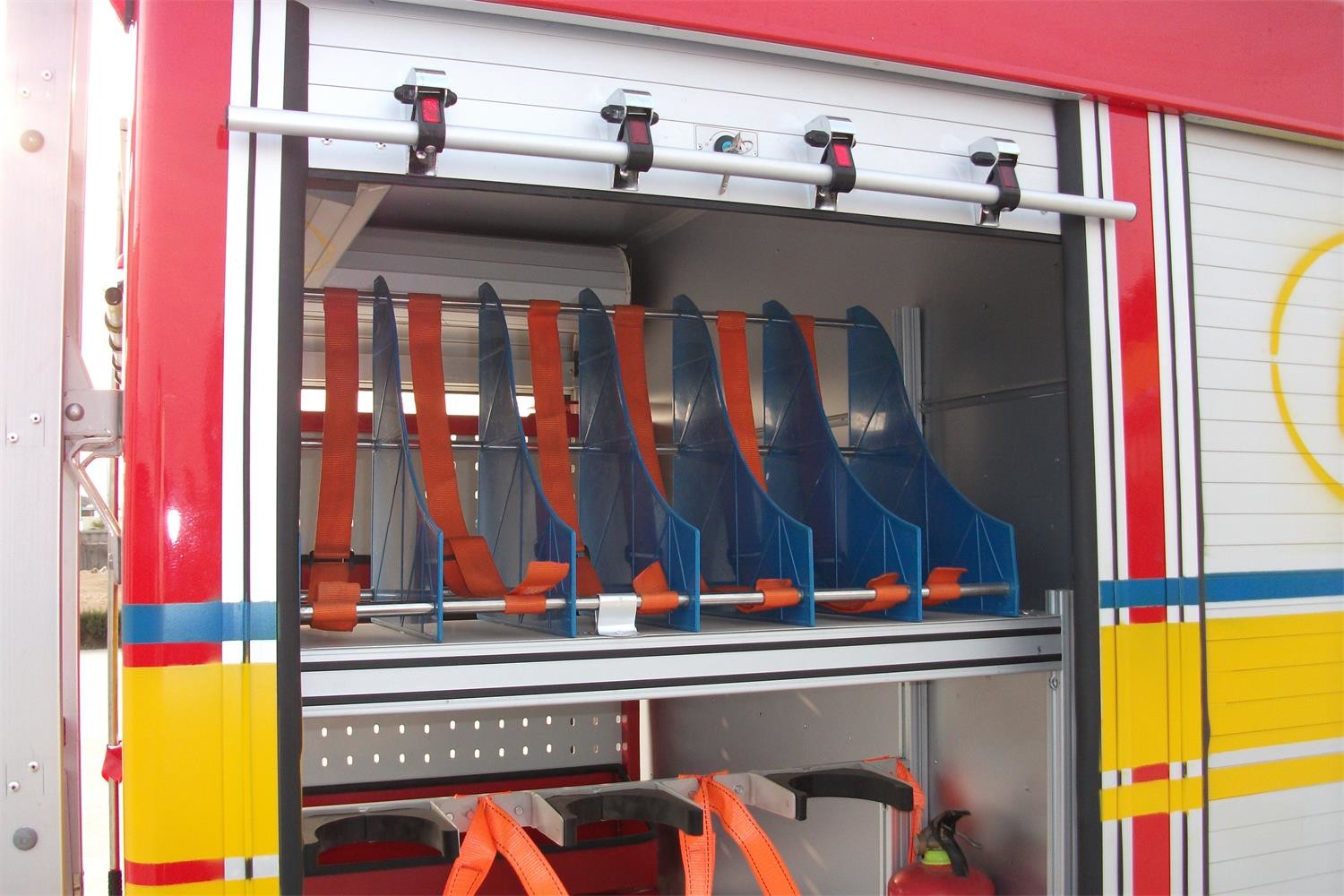 Fire Fighting Vehicles Accessories Folding Sliding Doors Level Indicators