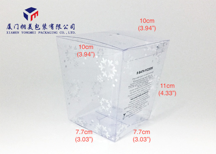 Reusable Clear PVC Packaging Boxes Wholesale With Hand Lock Bottom Trapezoid Shape