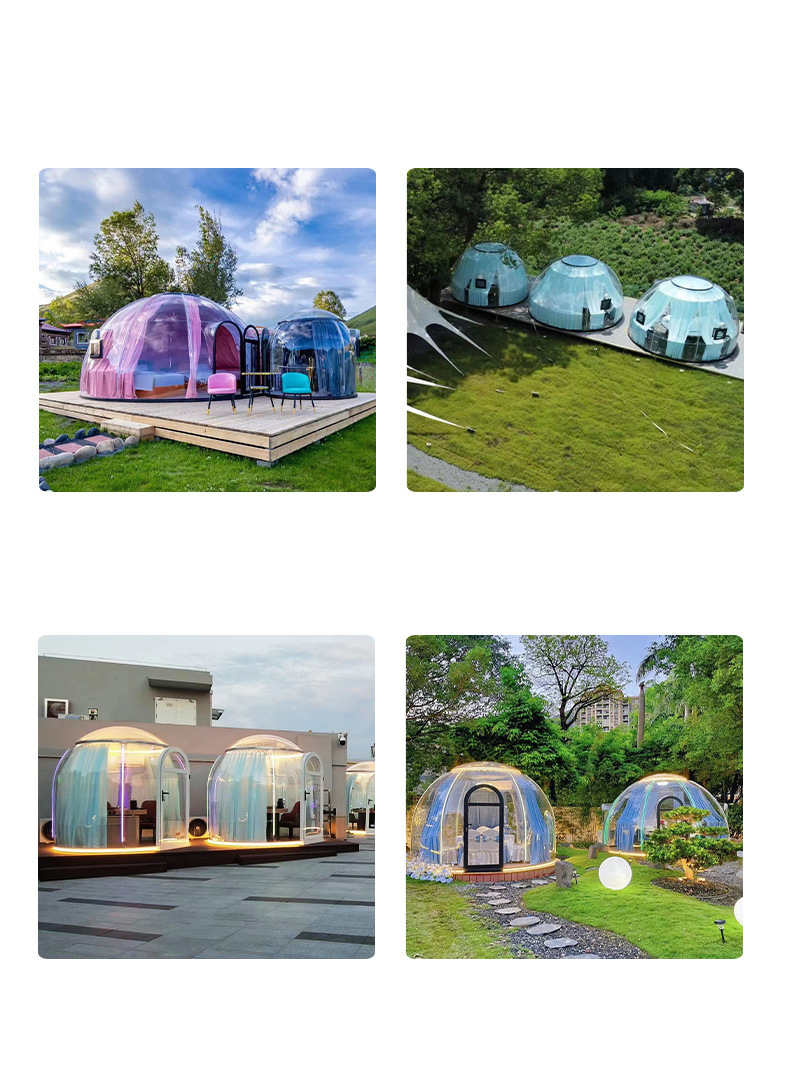 Outdoor sun and rain protection homestay automatic tent no dead Angle view PC star room camping