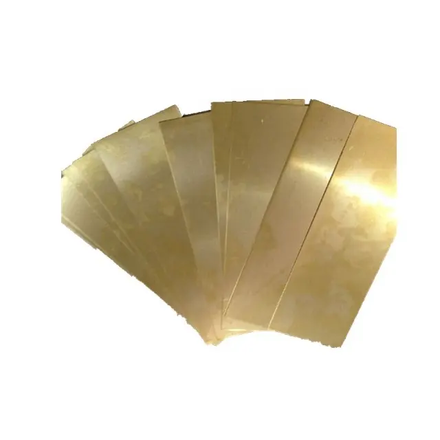 Bright Surface Brass Copper Sheet H63 50mm 1250mm Wide T1 H59