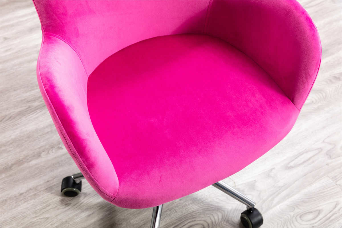 Tomile Red Velvet Shell Back Chair / 8.6KGS Living Room Computer Chair