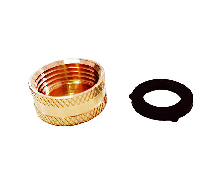 3/4" Lead Free Brass Garden Hose End Caps With Washers