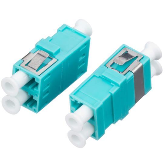 Manufacturer Optical Single Modelc Upc to LC Upc Duplex Om3 Fiber Optic Adapter with Flange