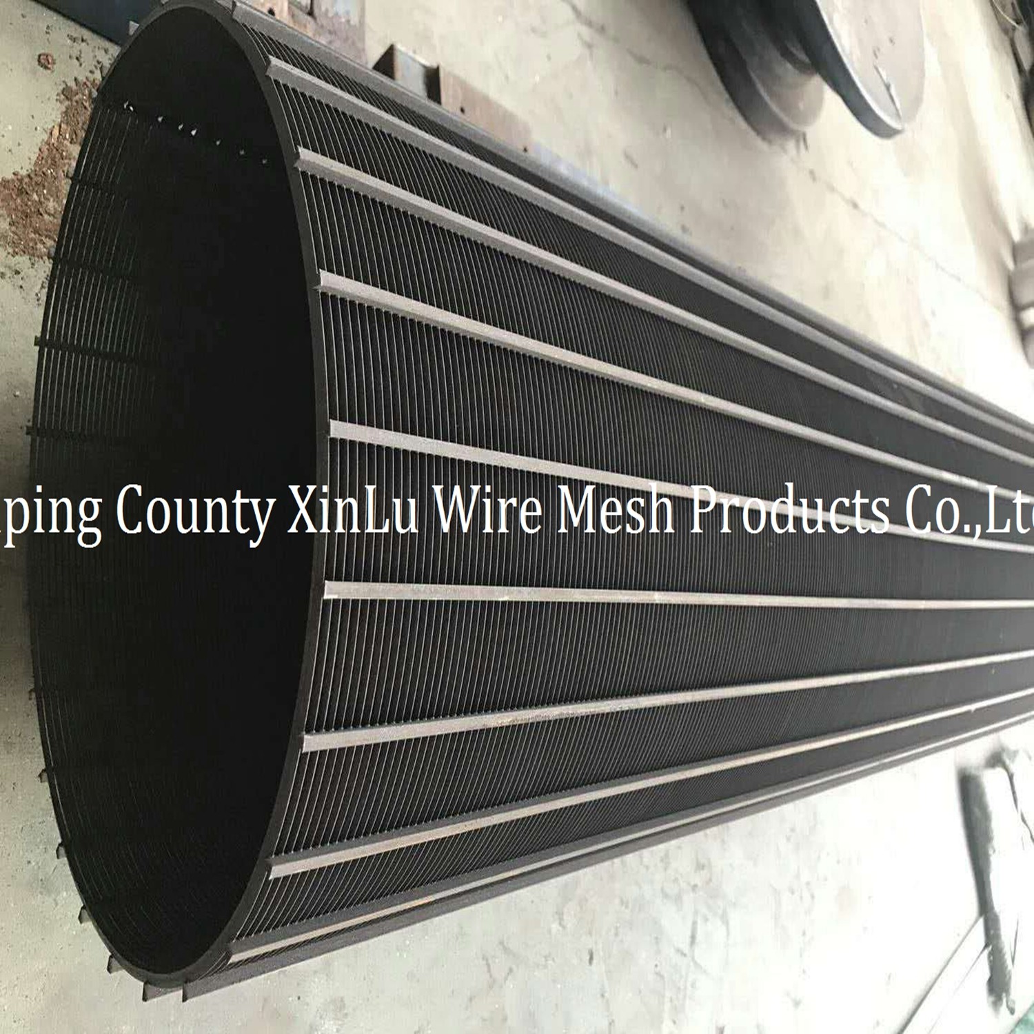 WEDGE WIRE WRAPPED CONTINUOUS SLOT ROTARY DRUM SCREEN MESH FROM XINLU METAL WIRE MESH