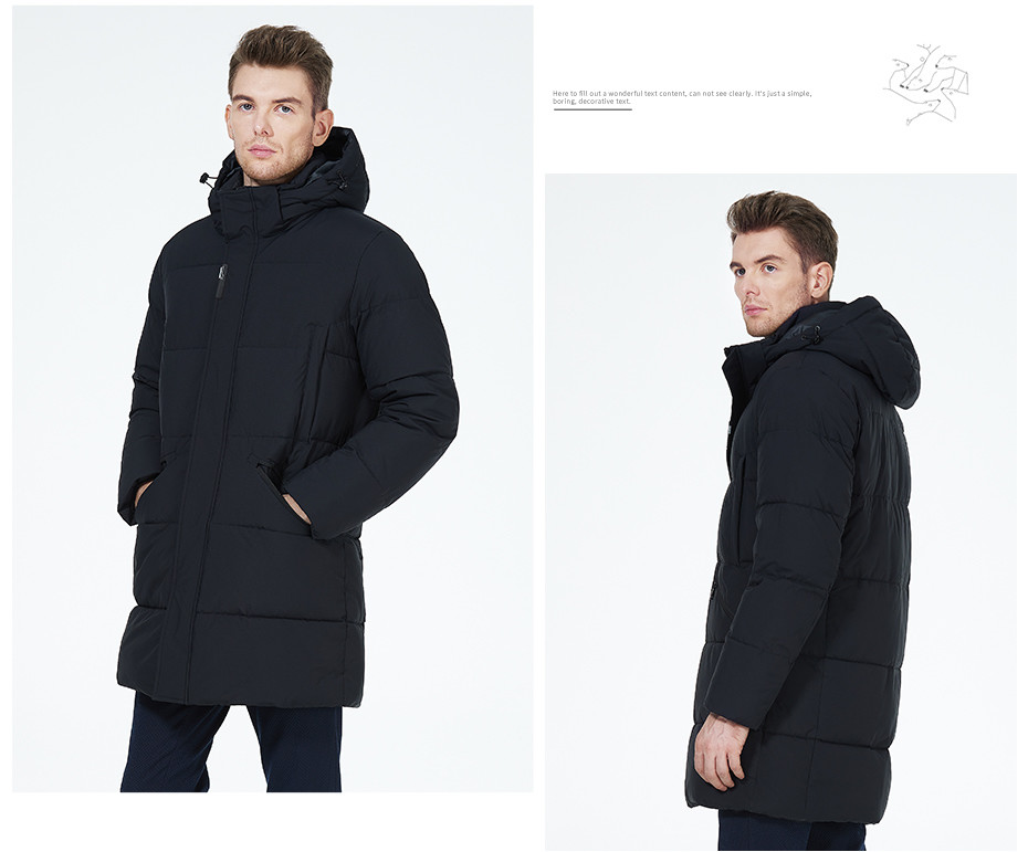 Unisex Mens Waterproof Winter Jacket Imitation Fur Down Puffer Coat Size 54