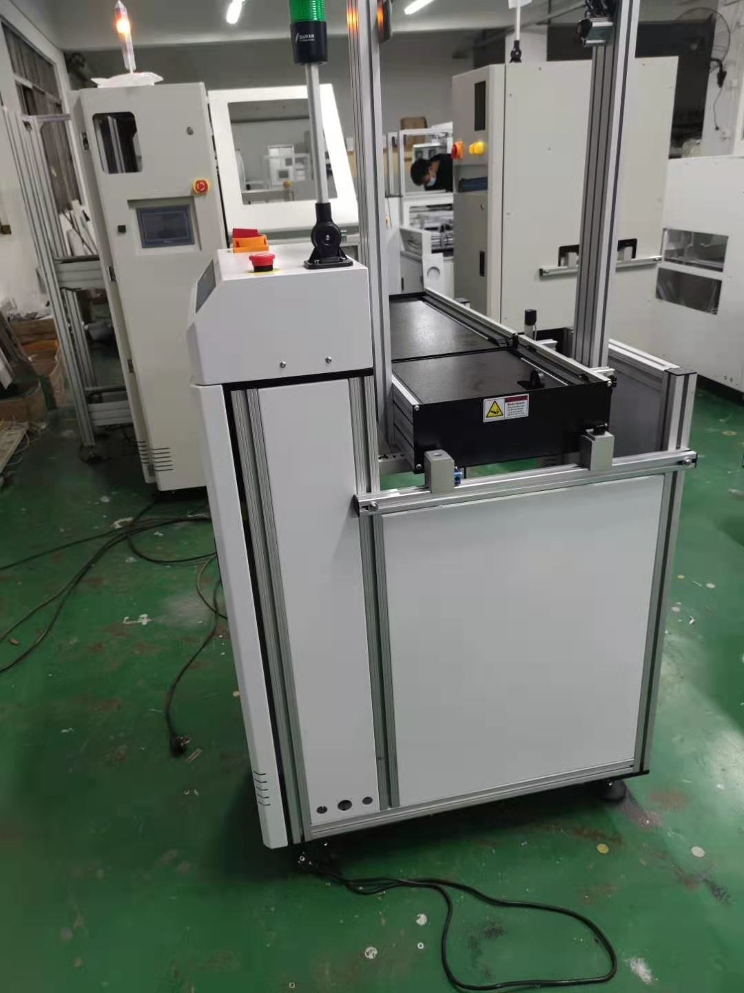 Belt Transporting PCB Width Adjustment 3 Color Display SMT Magazine Loader