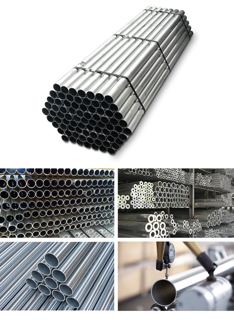 3003 5083 6063 7075 T6 Seamless Aluminum Pipe Alloys Round Mill Finished