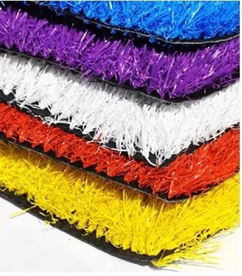 Soft Synthetic Colorful Artificial Grass / Imitation Grass Lawns Turf