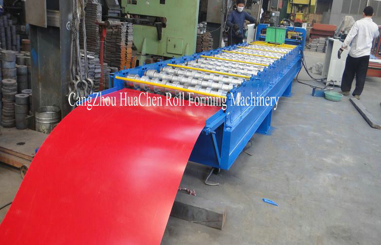 High Speed 3 Phases Shutter Door Roll Forming Machine With 18 Rows