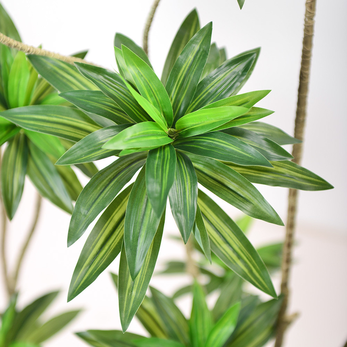 Artificial special-shaped dracaena Reflexa tree green home deco hotel office potted tree