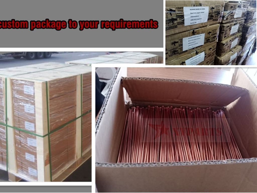 5mm X 65mm Cd Weld Stud Pins Copper Coated Steel For Shipbuilding Industry