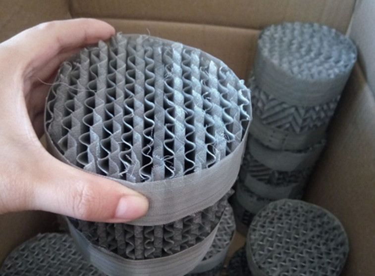 Ss304 Plate Corrugated Filteration 450y Structure Packing Column